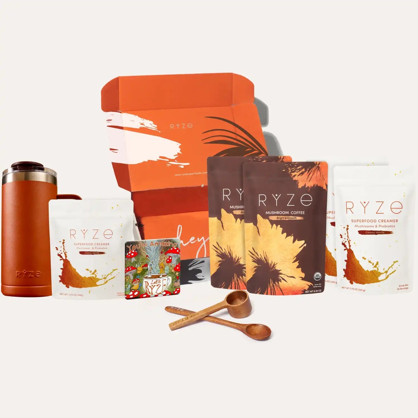 RYZE Lovers Gift Set - 2 Coffees + 2 Creamers